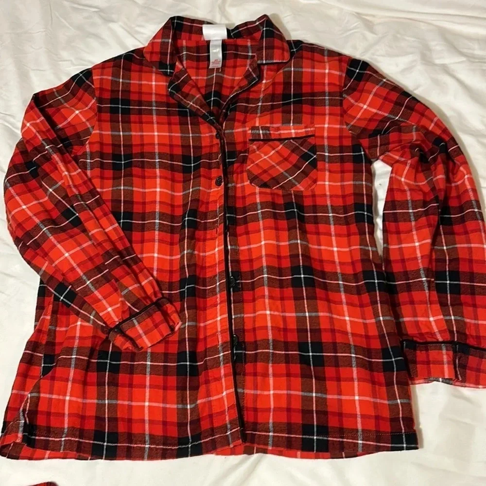Wondershop Red Plaid Christmas Matching Family Pajama Set size XS